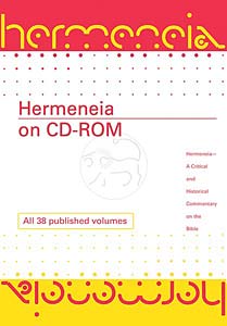 Hermeneia on CD-ROM, Library Edition (4 simultaneous users): A Critical and Historical Commentary on the Bible