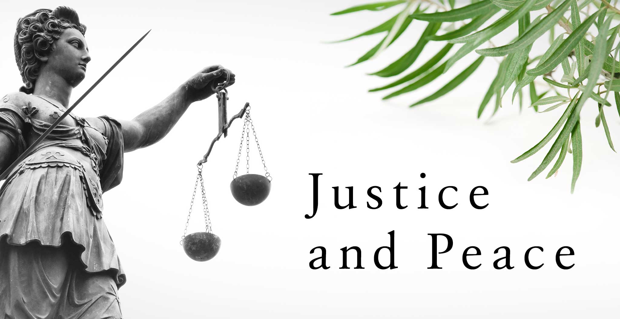 Justice and Peace banner image